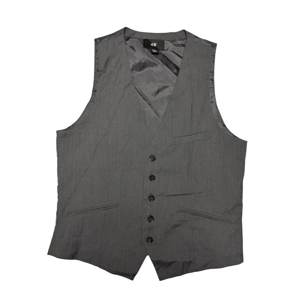 H&M Mens Suit Vest Dark Gray US Size 42R